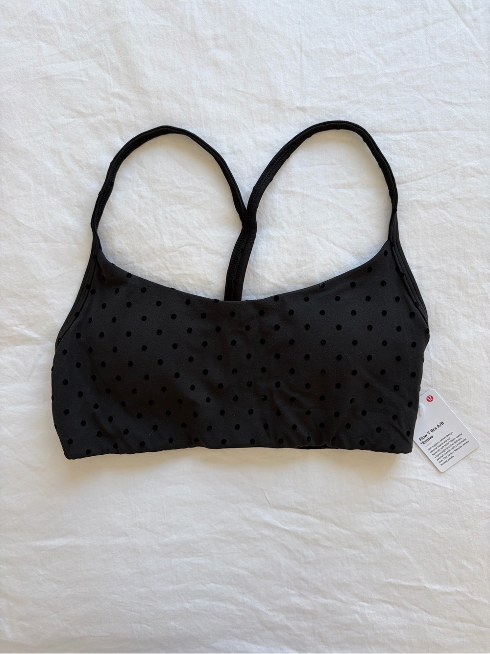 Lululemon Polka Dot Flow Y Bra